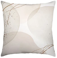 hometrends Abstract Blush Circles Decorative Pillow
