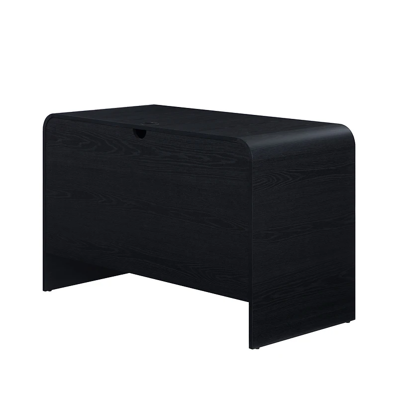 Better Homes & Gardens Juliet Curved Desk with Storage, Rich Black Finish