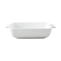 Better Homes & Gardens Ceramic Oven to Table Serveware Dish with Acacia Lid, 13.39 x 9.06 x 3.39 in