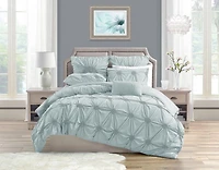 Luxury Floral Ruched High Quality Duvet Cover Set