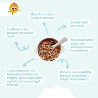 Belov Textured Baby Meal, Lentils, Frozen Baby Food for Babies 9+ Months, 100 g