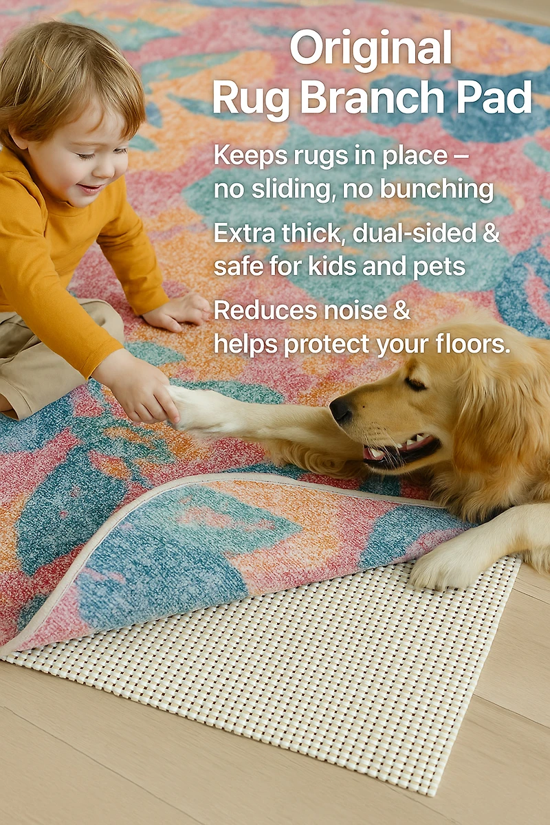 Rug Branch Rug Pad Collection Premium Standard Soft PVC Non-Slip Rug Pads