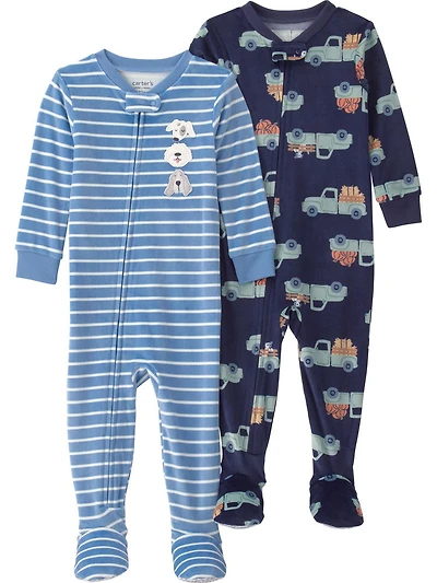 Lot de 2 pyjamas une pièce pour bébés et tout-petits garçons Carter's Child of Mine