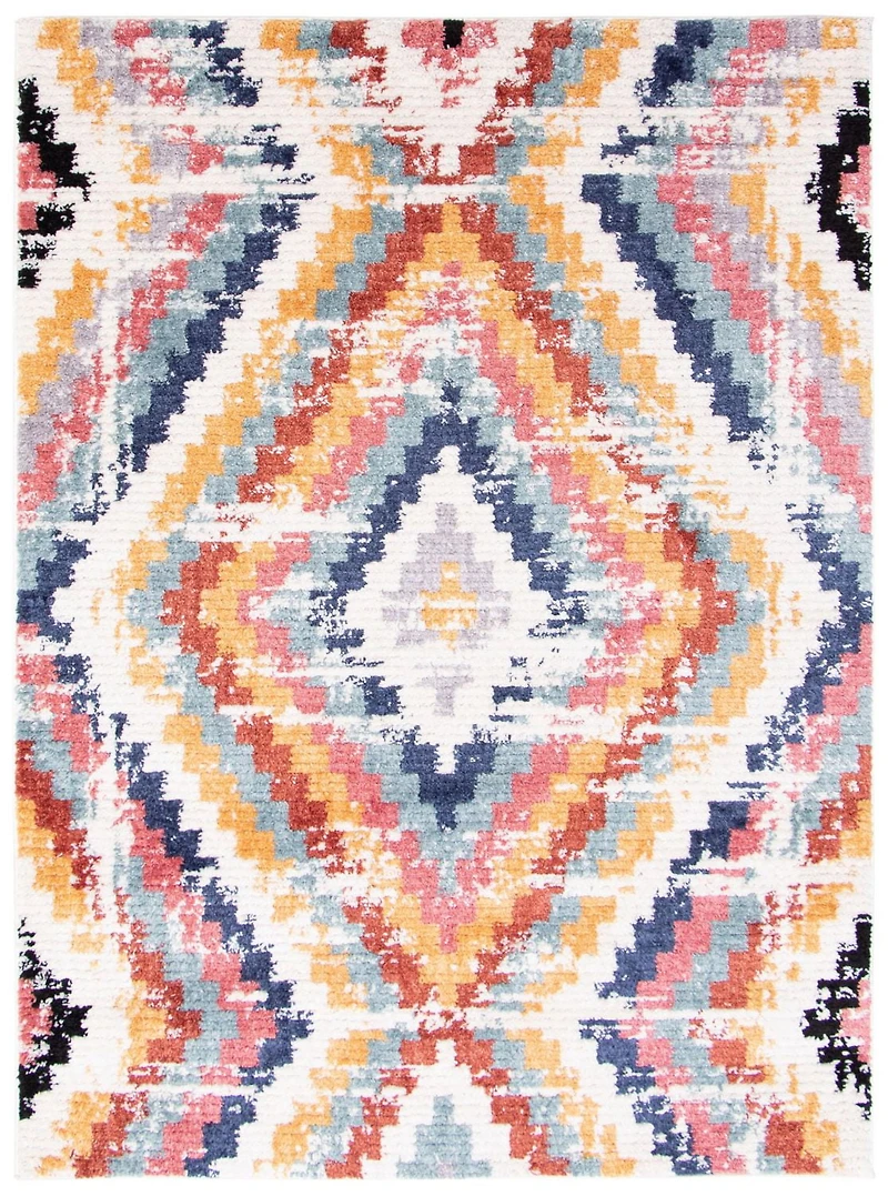ECARPET Boho Chic Indoor Area Rug, Fluffy Carpet for Bedroom Morocco Casa Collection