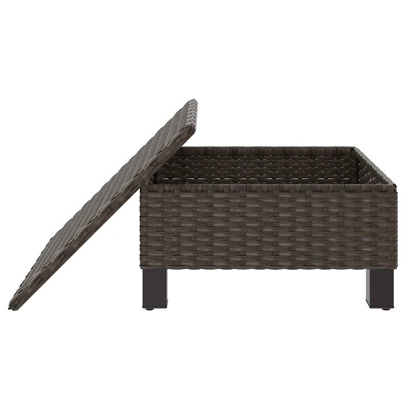 Better Homes & Gardens Brookbury 3-Piece Steel Outdoor Compact Sectional Set with Cushions & Covers, Tan