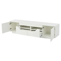 Noble House 64.9" TV Stand,Media Console for 65" TV,White