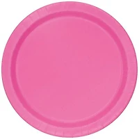 Unique Industries' Hot Pink Round 9" Dinner Plates, 20ct