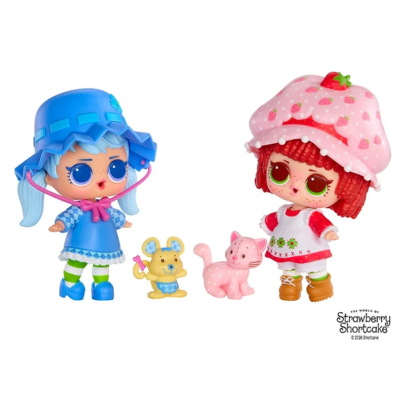 L.O.L. Surprise! Loves Strawberry Shortcake Tots with Scented Dolls, Pets, and Transforming Strawberry House Playset