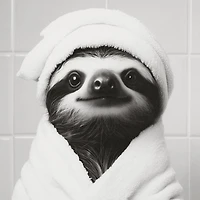 Bouclair Spa Sloth Framed Wall Art