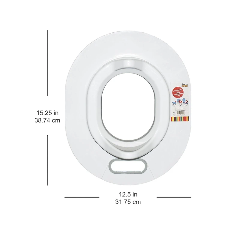 Jolly Jumper Toilet Train Eze | Toddler Potty Training Seat with Built-In Splash Guard | Lightweight, Portable & Fits Most Adult Toilets