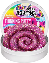 Chaton curieux de mastic de 3,5 pouces de Crazy Aaron's