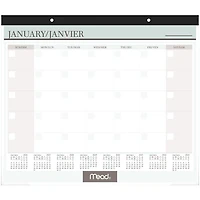 2027 Mead® Undated Monthly Desk Calendar, 19-3/4” x 17”
