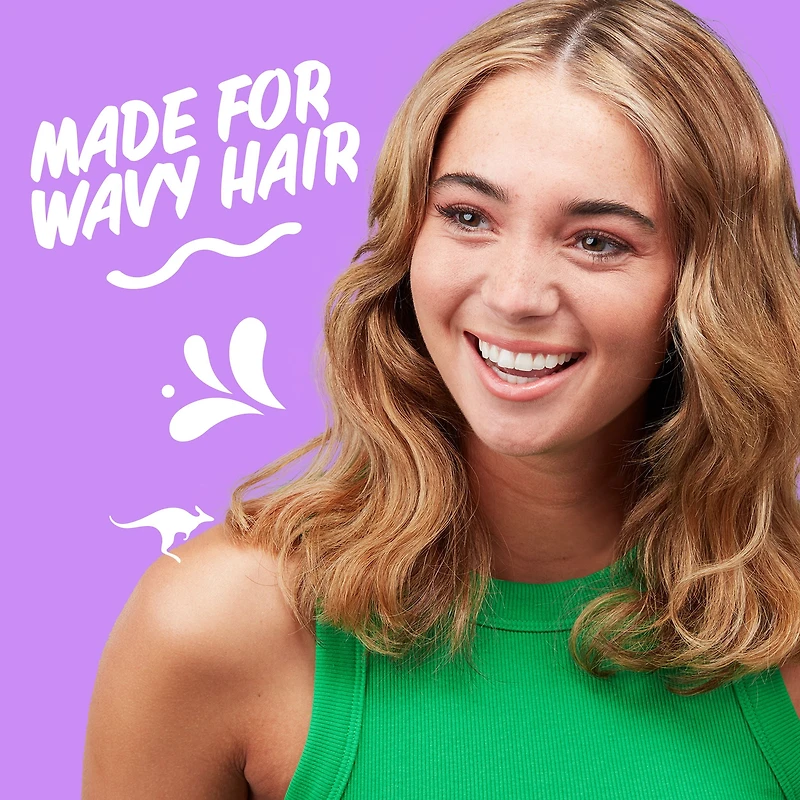 Aussie Miracle Waves Anti-Frizz Hemp Paraben-Free Shampoo