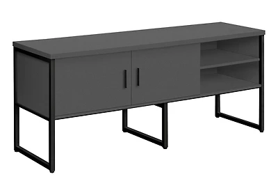 Monarch Specialties  Credence De Bureau, 72"l, Travail, Travail, Portes De Stockage, Qualité Commerciale, Stratifié Blanc, Métal Argenté, Contemporain