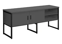 Monarch Specialties Office Credenza, 72"l, Home Office, Work, Storage Doors, Commercial Grade, White Laminate, Silver Metal, Contemporary