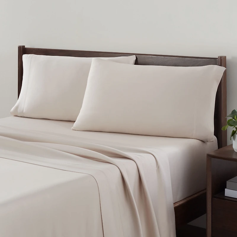 Allswell 300 Thread Count Soft & Silky 4-Piece Viscose from Bamboo Sateen Sheet Set