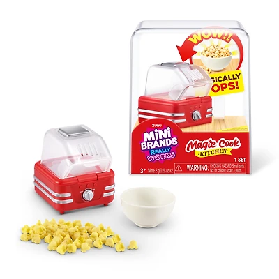 Mini Brands Really Works Magic Cook Kitchen Series 1 (Popcorn Machine) Novelty Toy by ZURU Multi-color
