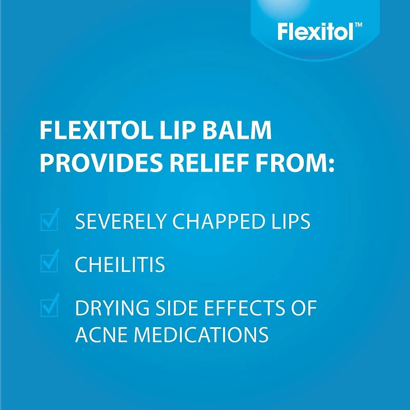 Flexitol Lip Balm, Best Balm for Dry and Chapped Lips, Berry