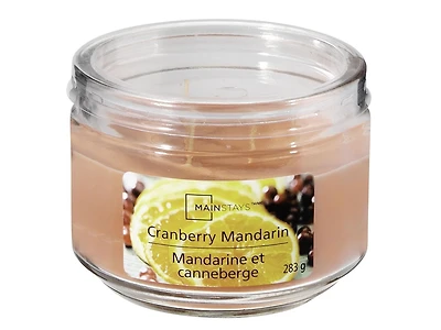 MAINSTAYS CRANBERRY MANDARIN 10OZ SCENTED JAR