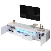 Noble House 64.9" TV Stand,Media Console for 65" TV,White