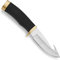 Buck Knives – Couteau à lame fixe Buck Zipper avec Guthook – Couteau à lame fixe, garantie à vie à 100 %, traité thermiquement, manche en caoutchouc texturé, fourreau inclus, chasse