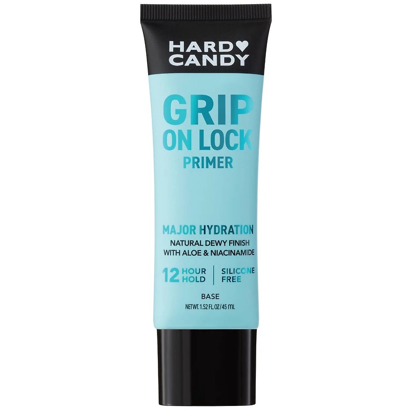 Hard Candy Grip On Lock Water-based 12-Hour Face Primer, Hydrating, Aloe Vera, Niacinamide