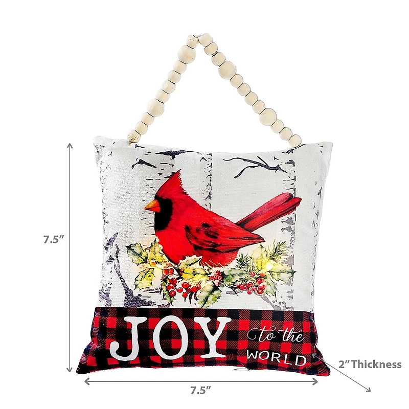 Christmas Led Mini Pillow Beaded Hanger