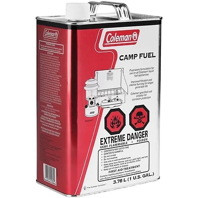 Combustible de camping Coleman, naphta liquide pour réchauds, lanternes et radiateurs de camping, 3,78 L