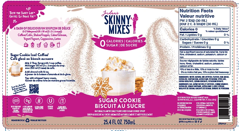 Skinny Mixes Sugar Cookies Syrup