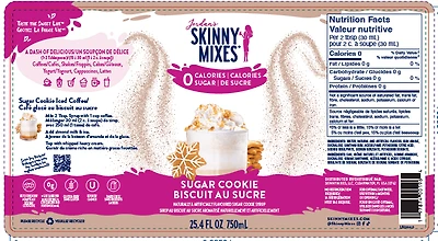 Skinny Mixes Sugar Cookies Syrup