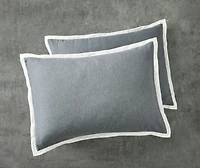 Better Homes & Gardens 3-Piece Soot Grey Linen Duvet Set, Adult Double/Queen