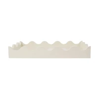 Anko White Wavy Edge Tray