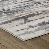 Rug Branch Atlas Lines Indoor Area Rug, Beige Grey, Abstract - Living Room, Bedroom, Dining Room, and Kitchen