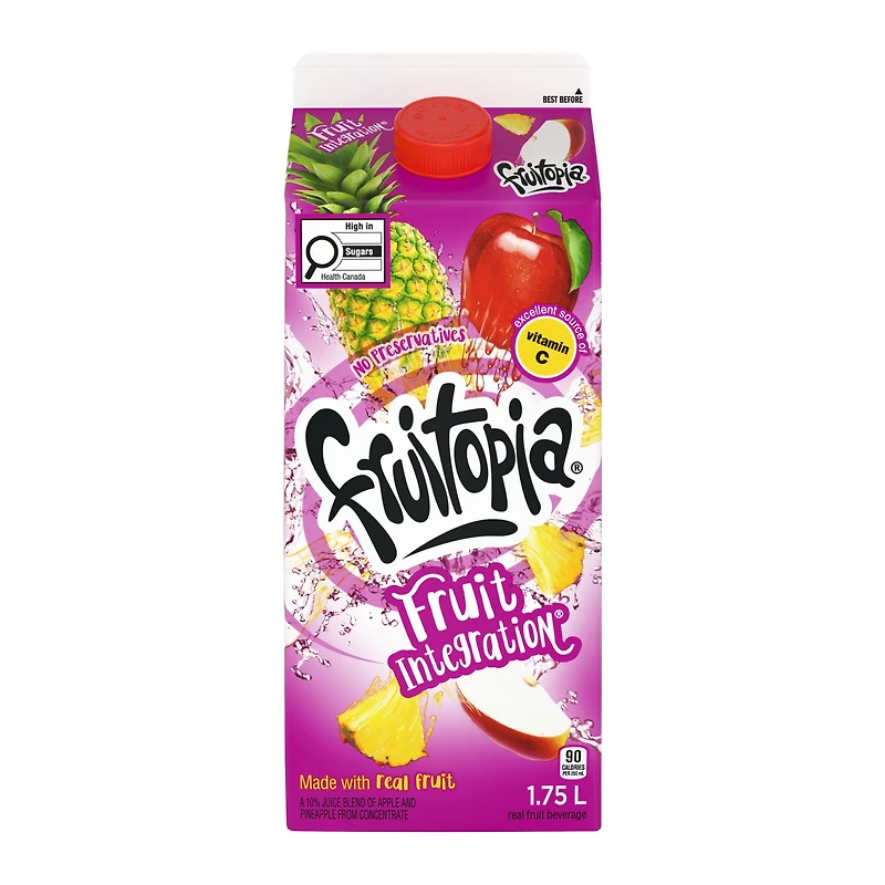 Fruitopia Intégration de Fruits, 1.75 Litres