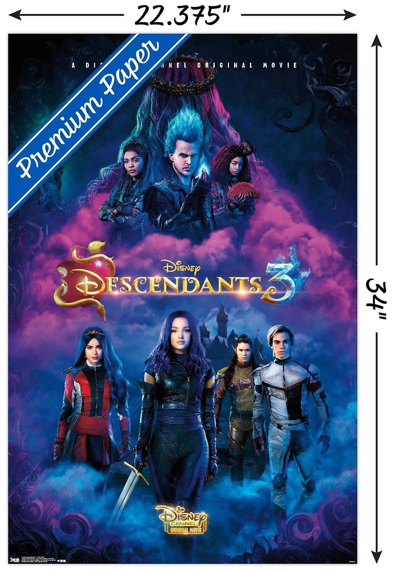 Disney Descendants 3 - One Sheet Wall Poster, 22.375" x 34"