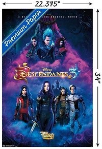 Disney Descendants 3 - One Sheet Wall Poster, 22.375" x 34"