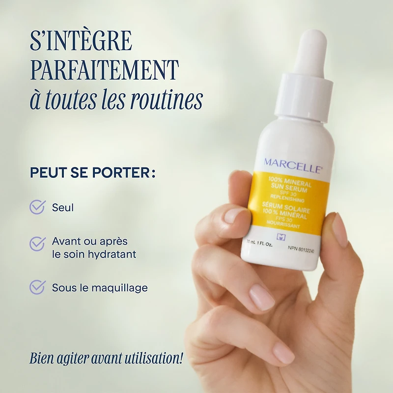 Marcelle Sérum Solaire 100% Minéral FPS 30