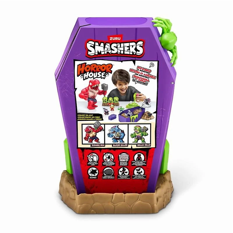Smashers Mega Horror House by ZURU, Interactive Toy, Collectable Toy for Kids and Teens