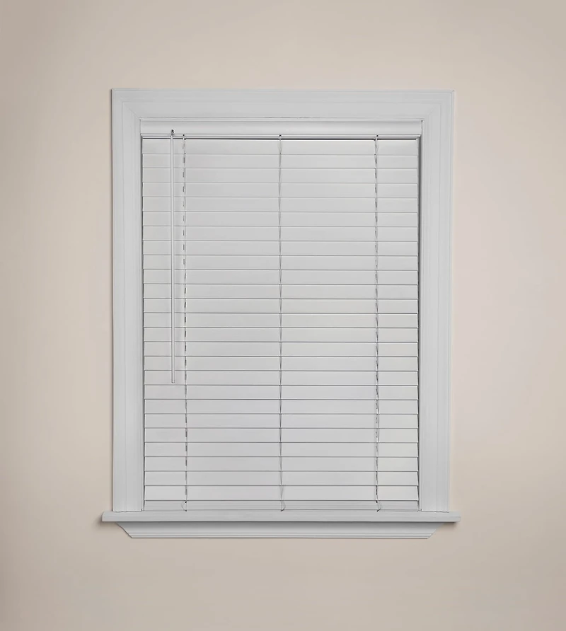 MAINSTAYS Store En Simili Bois 5 cm , Blanc, 71,1cm x 122cm
