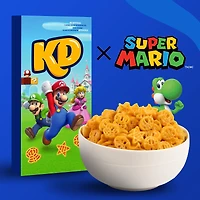 KD Super Mario Power-Up Pasta Shapes Macaroni and Cheese, 156 g Box