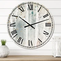 Designart 'A Woodland Walk into the Forest VI' Traditional wall clock