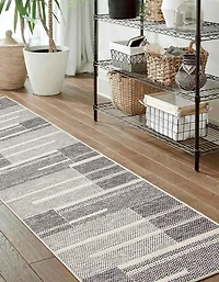ECARPET Atlas Nautical Coastal Area Rug for living room, bedroom, dining room, entrance, hallway and more.
