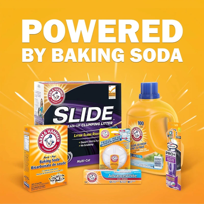 Arm & Hammer Pure Baking Soda, Multi-Purpose Cleaner, Natural Deodorizer & Baking Essential, 500g (pack of 1)