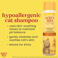 Burt's Bees Hypoallergenic Cat Shampoo Shae Butter Honey 10 fl oz