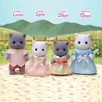 Calico Critters Persian Cat Family, Set of 4 Collectible Doll Figures