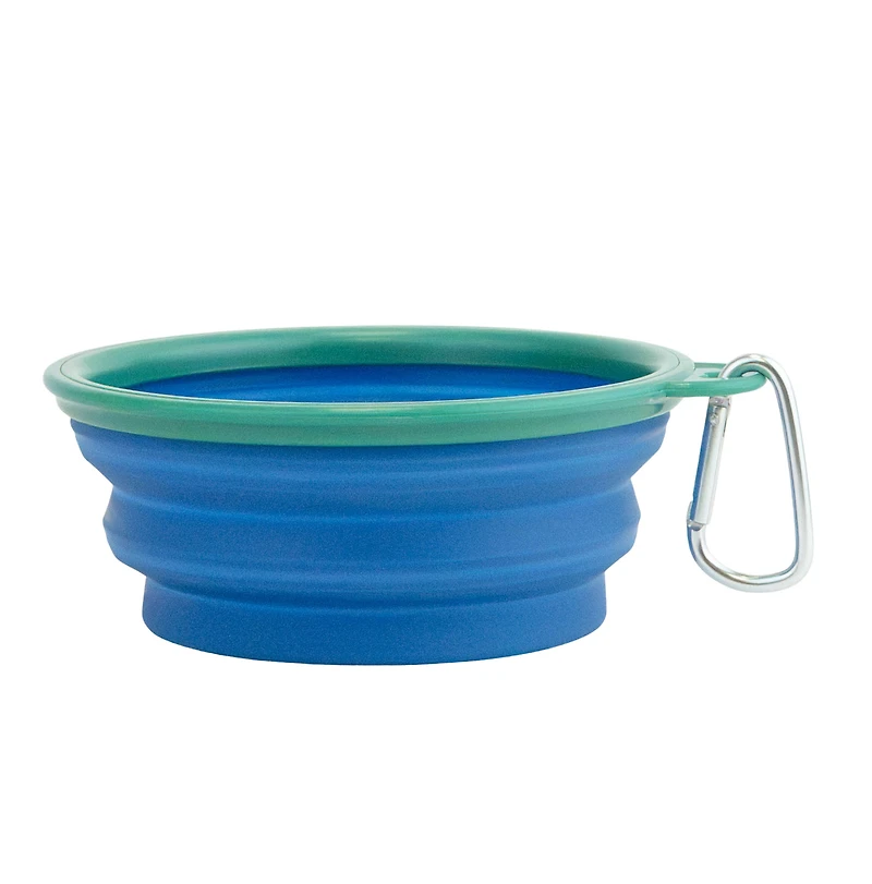 One Paw, Essential 3-Piece Dog Walking Set with Wipes, Collapsible Rubber Bowl and Treat Holder for Dogs