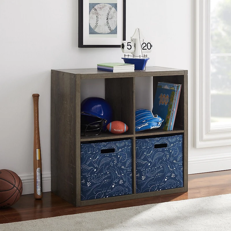 Gorham 4 Cubby Storage Cabinet in Espresso