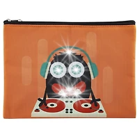 Merangue Trousse à crayons DJ Monstre lumineuse, orange, Paquet de 2