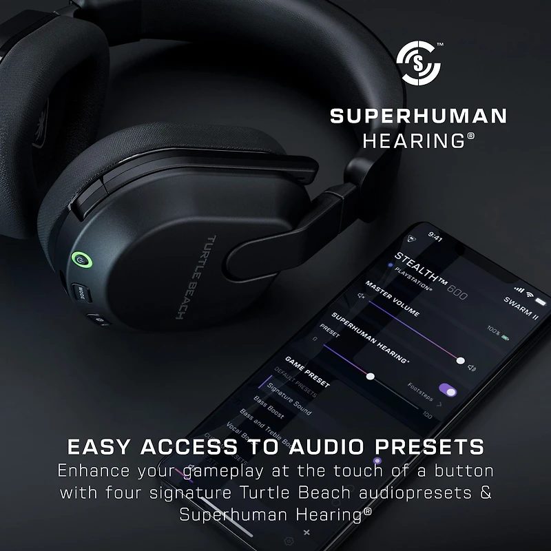 Turtle Beach® Stealth™ 600 – Noir pour Xbox Series X|S, Xbox One, PC, PS5™, PS4™ et autres appareils mobiles équipés du Bluetooth®,
