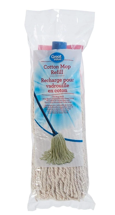 Recharge de vadrouille Great Value en coton